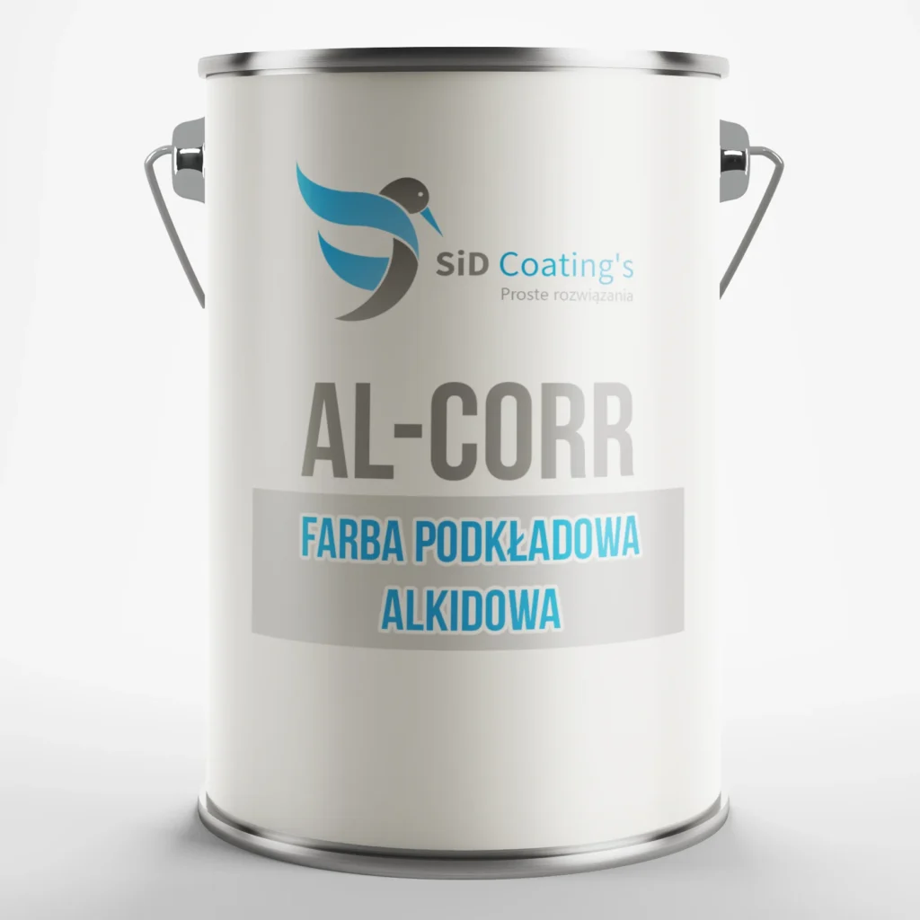 Farba podkładowa AL-CORR alkidowa stanowi zawiesinę pigmentów i wypełniaczy w roztworze modyfikowanej żywicy alkidowejz dodatkiem środków pomocniczych oraz rozcieńczalników organicznych.