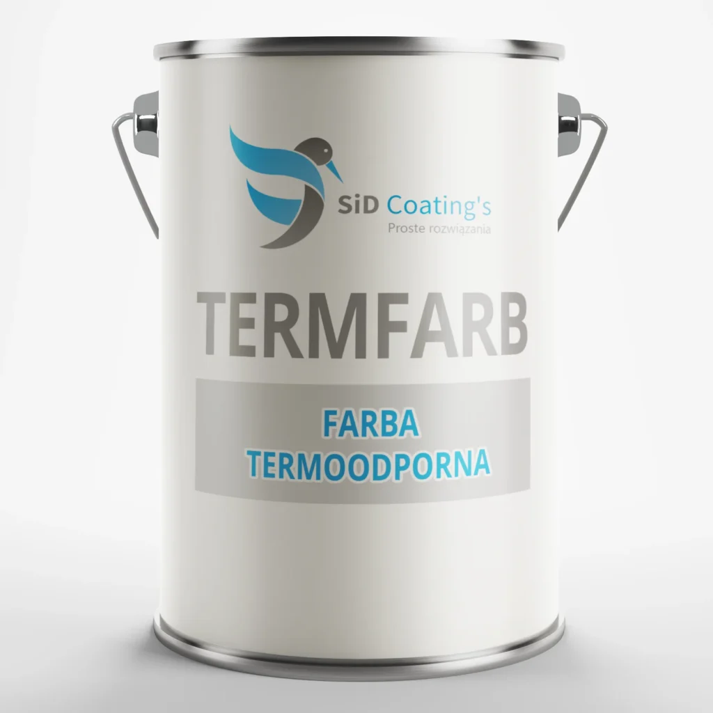 SID-GR Termfarb 500 to farba silikonowa aluminiowa jest zawiesiną pyłu aluminiowego w roztworze żywicy silikonowej w rozpuszczalnikach organicznych z dodatkiem środków pomocniczych. Jest to wyrób termoutwardzalny.